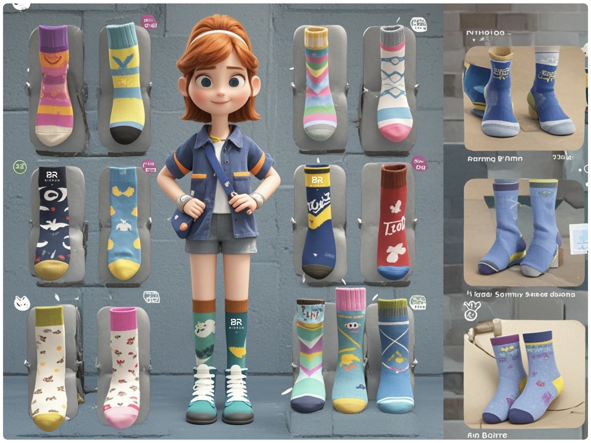 请问怎样定制袜子呢？