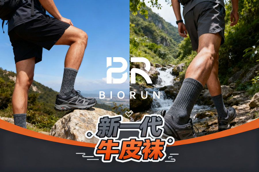 以创新牛皮纱线，织就一双会呼吸的牛皮袜！